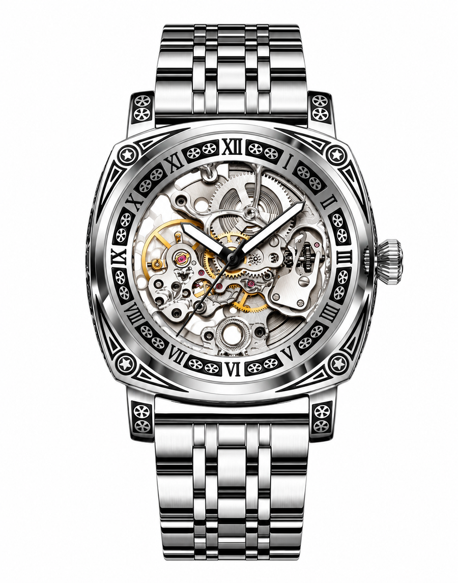 THE REGAL SKELETON AUTOMATIC — Silver