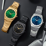 Silver Blue Classic Watch