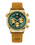 Leather Gold-Green