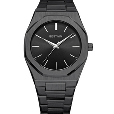 Black Steel Minimalist Watch