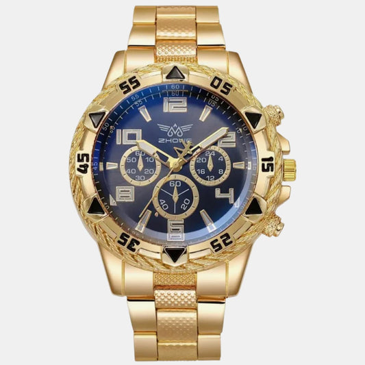 Gold Blue Accent Watch